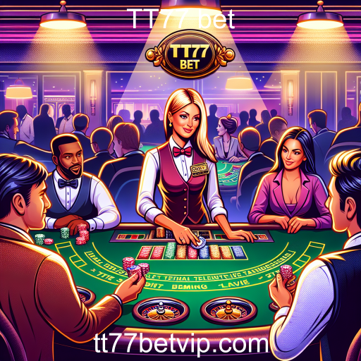 Experimente a Emoção do Cassino ao Vivo no TT77 Bet
